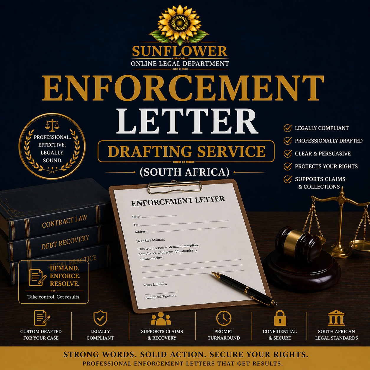 Enforcement Letter Drafting Service (South Africa)