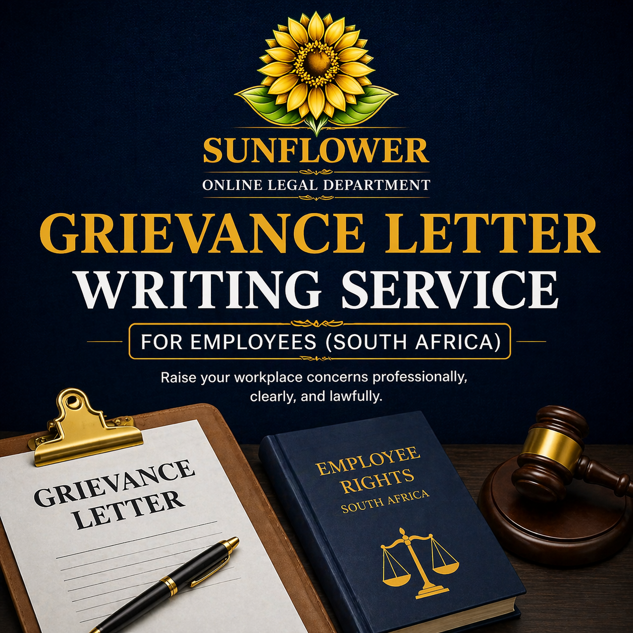 Grievance Letter Writing Service for Employees (South Africa)
