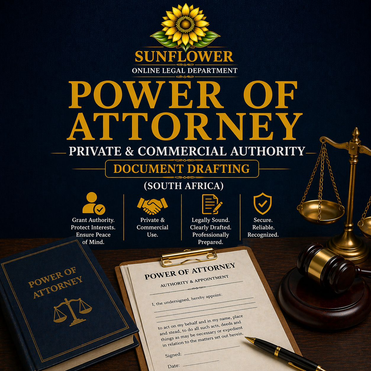 Power of Attorney — Private & Commercial Authority Document Drafting (South Africa)
