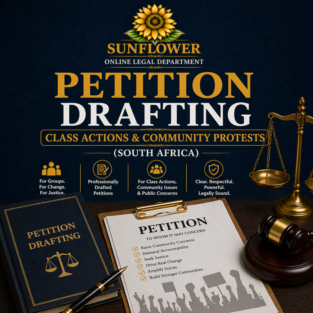 Petition Drafting — Class Actions & Community Protests (South Africa)